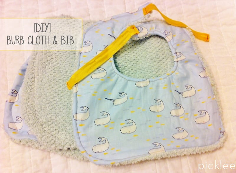 DIY Baby Burp Cloths
 DIY Baby Bib & Burp Cloth [tutorial] Picklee