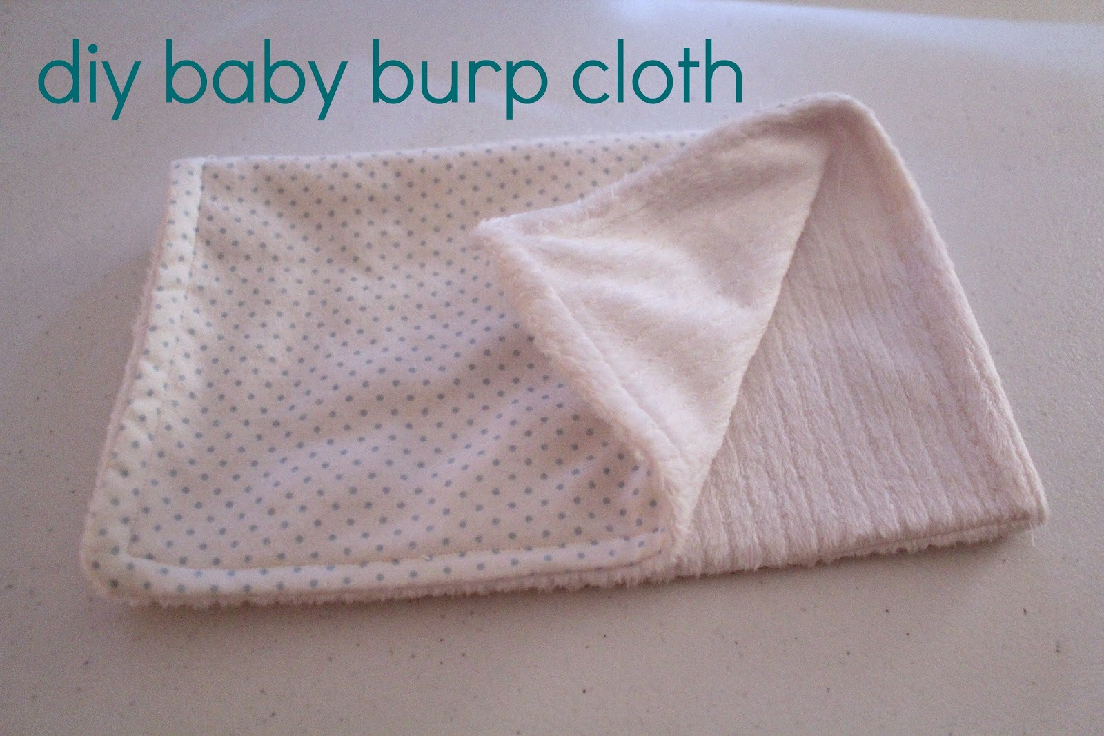DIY Baby Burp Cloths
 Ten June DIY Baby Burp Cloth