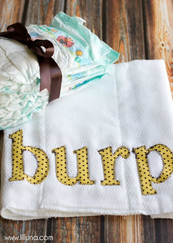 DIY Baby Burp Cloths
 BURP Cloths Tutorial