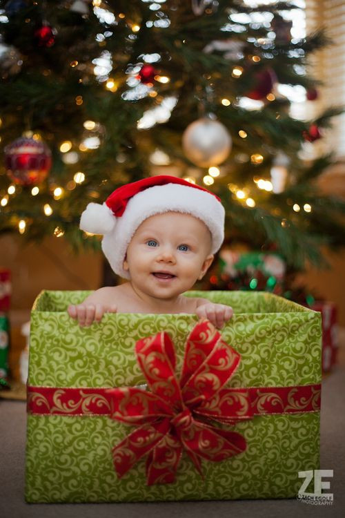 DIY Baby Christmas Photos
 Baby’s First Christmas Ideas