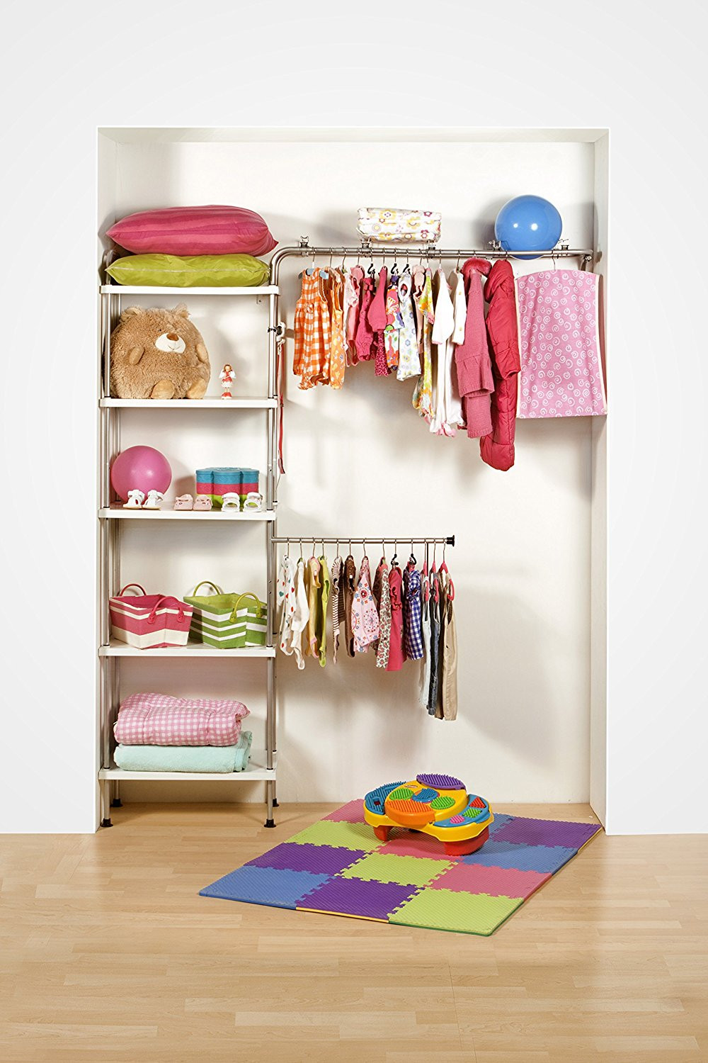 DIY Baby Closet
 Nursery Closet Organization Easy DIY Baby Closet