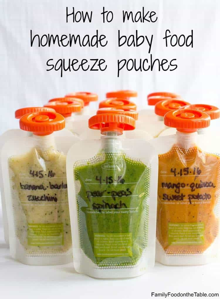 DIY Baby Food Recipes
 Homemade baby food pouches how to and 5 recipes Family