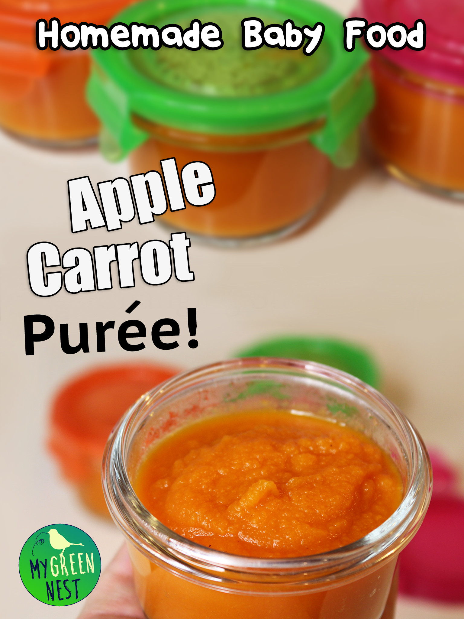 DIY Baby Food
 Homemade Baby Food Recipes Apple Carrot Puree