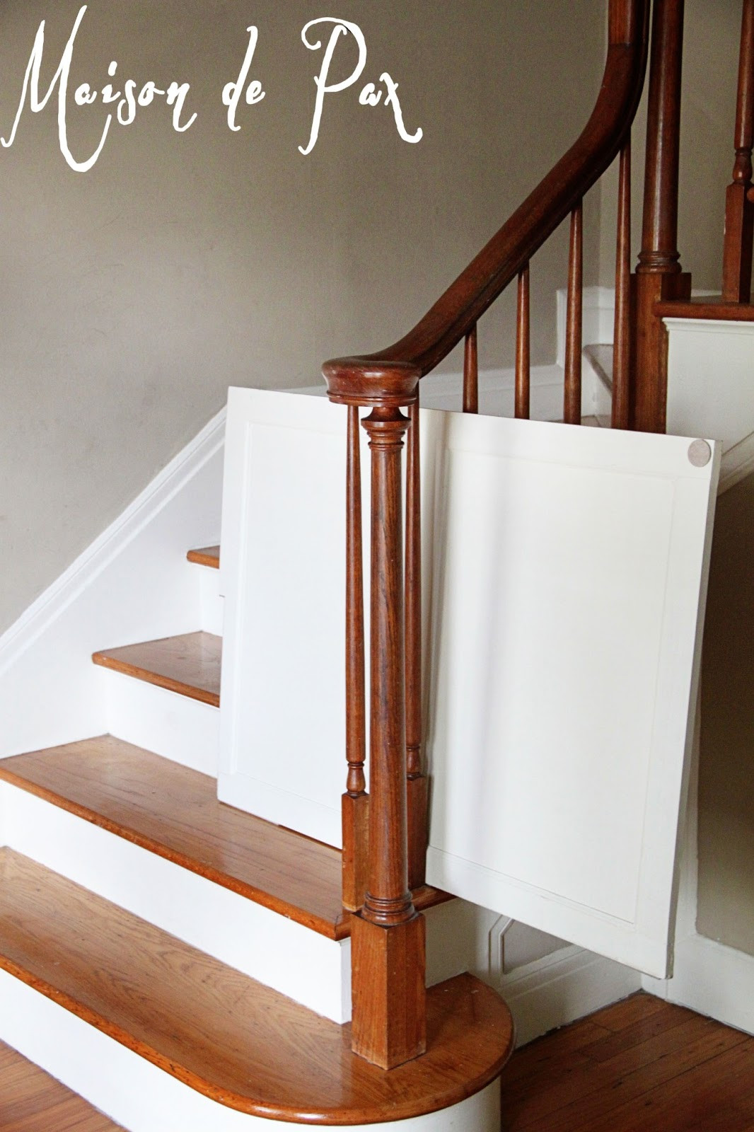 DIY Baby Gate For Stairs
 In plete Guide to Living It s Classy Baby Featuring