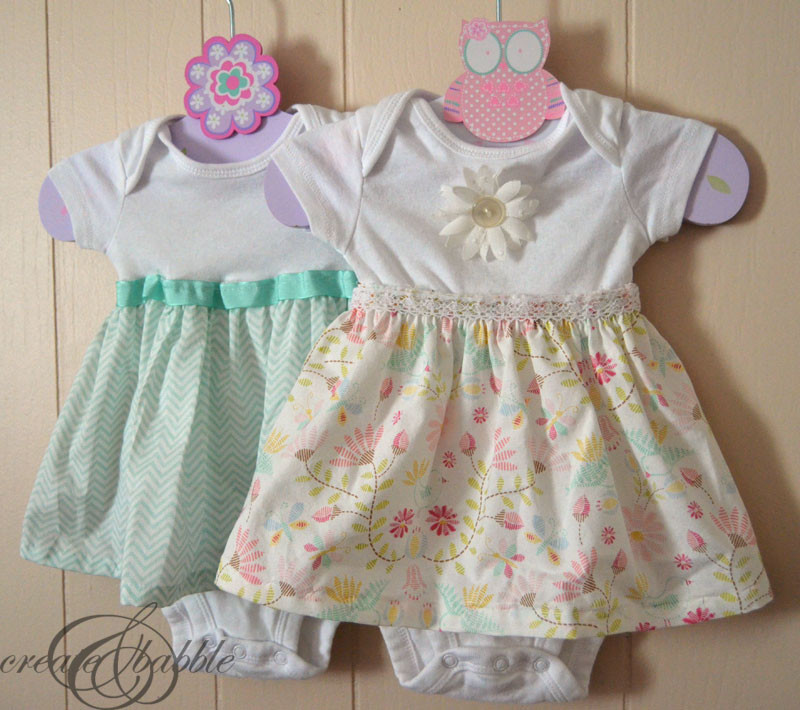 Diy Baby Girl Onesies
 DIY esie Dresses Create and Babble