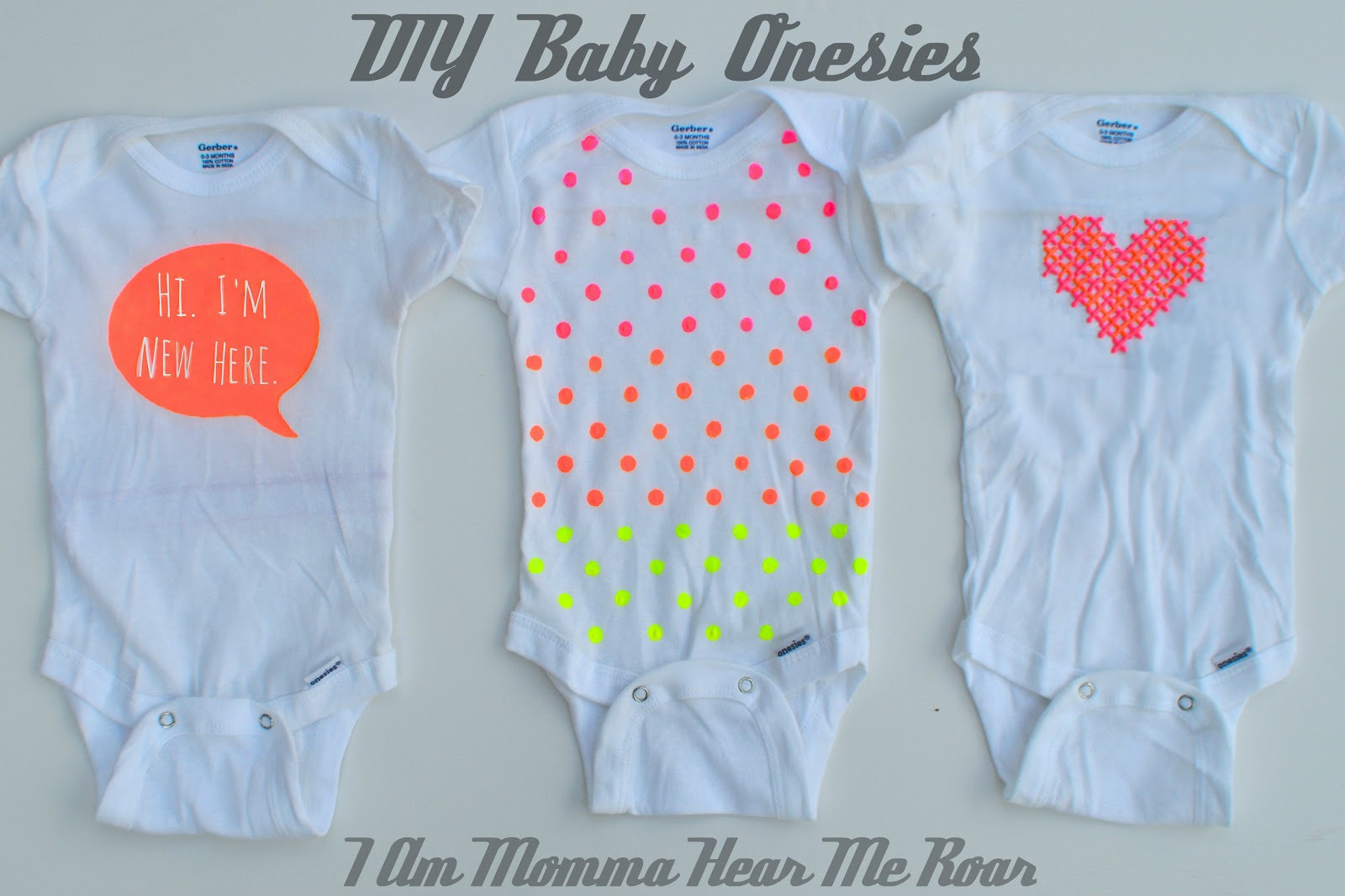 Diy Baby Girl Onesies
 iLoveToCreate Blog DIY Baby esies