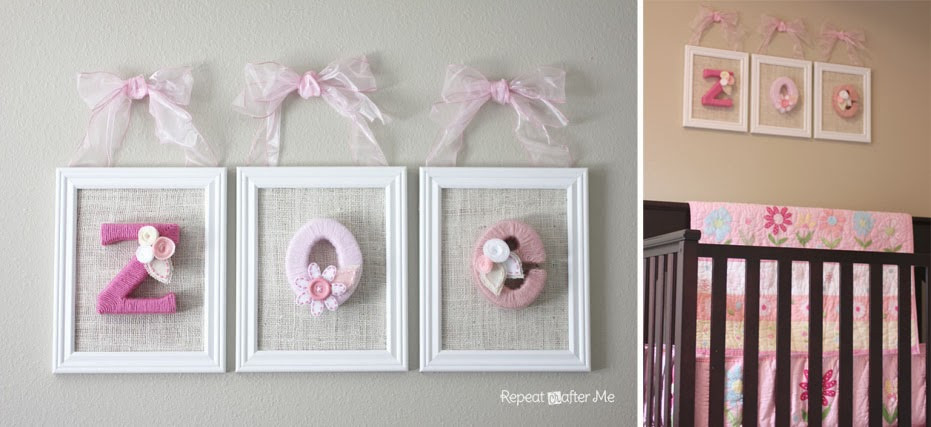 DIY Baby Girl Room Decor
 Baby Girl Nursery DIY decorating ideas Repeat Crafter Me