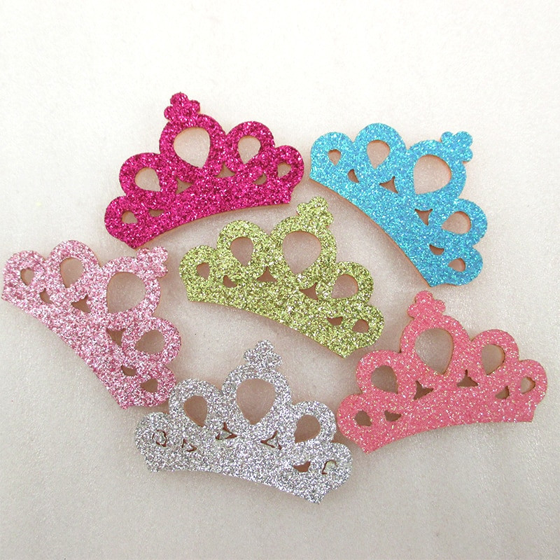 Diy Baby Hair Clips
 david angie Glitter Crown Hair Accessories Headwear 10Pcs