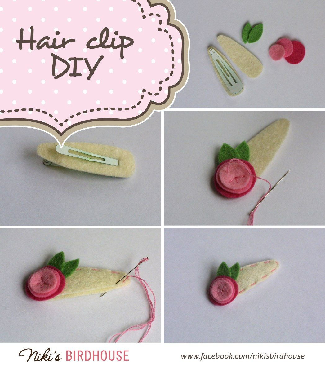 Diy Baby Hair Clips
 Easy DIY felt hair clip