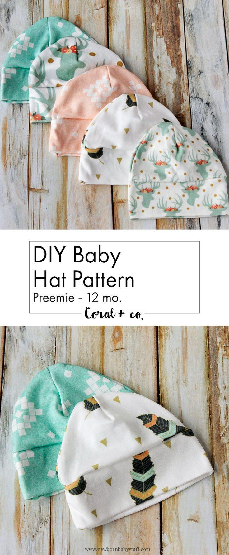DIY Baby Hats
 Crochet Baby Hats DIY Baby Hat Sewing Pattern and Tutorial