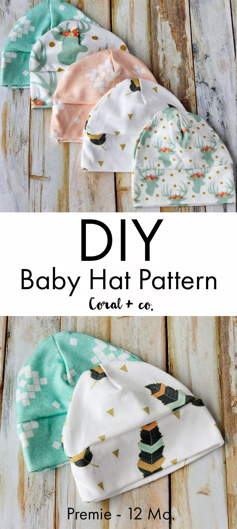DIY Baby Hats
 DIY Baby Hat Sewing Pattern and Tutorial Knit Baby Hat