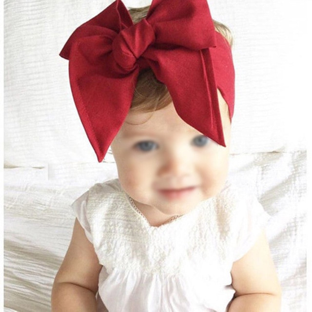 DIY Baby Head Wraps
 Fashion DIY Kid Child Baby Head Wrap Top Knot Solid Big