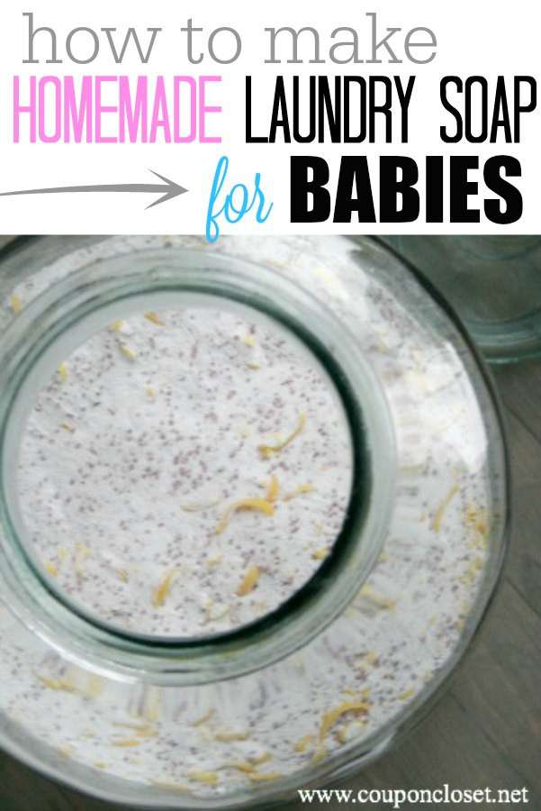 DIY Baby Laundry Detergent
 How to Make Homemade Laundry Detergent for HE Washers