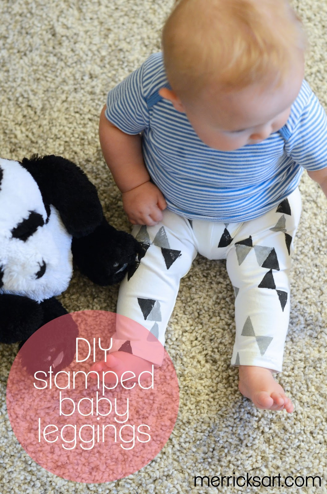 DIY Baby Leggings
 DIY Stamped Baby Leggings Guest Post ONE little MOMMA