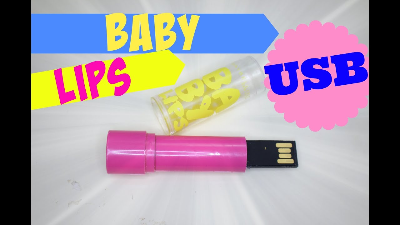 DIY Baby Lips
 DIY Baby Lips Batom Pen Drive ♥