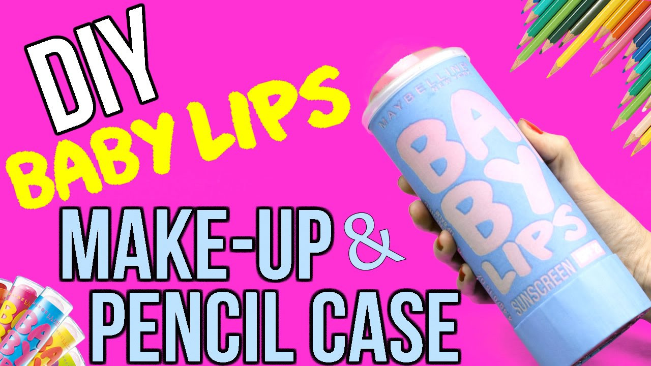 DIY Baby Lips
 DIY Baby Lips Lip Balm Makeup Case or Pencil Case Easy