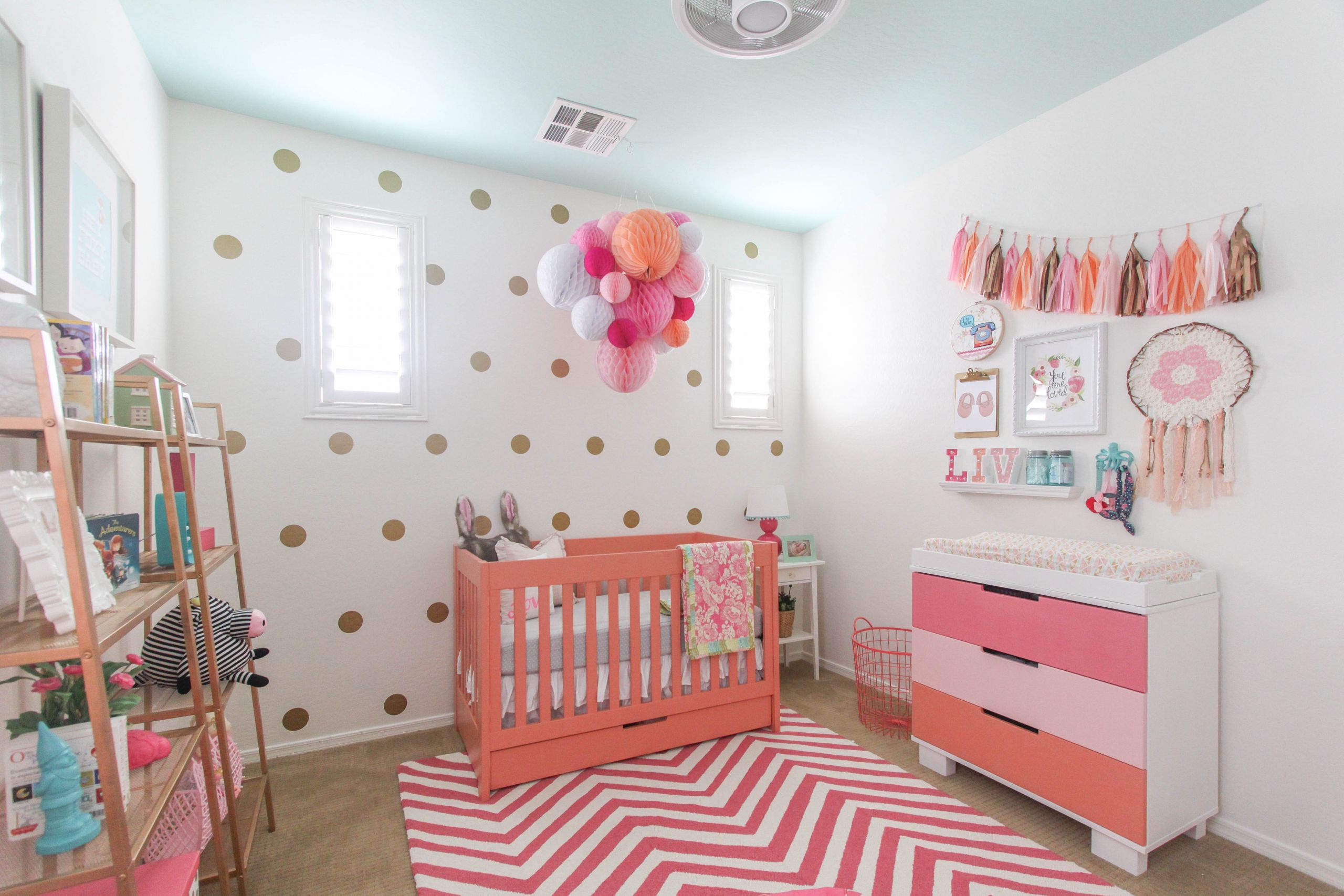 DIY Baby Nursery
 Design Reveal Boho Chic Nursery Project Nursery