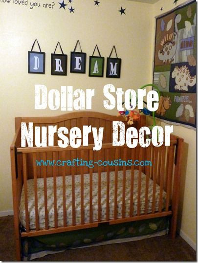 Diy Baby Nursery Decorations
 Dollar Store Nursery Decor