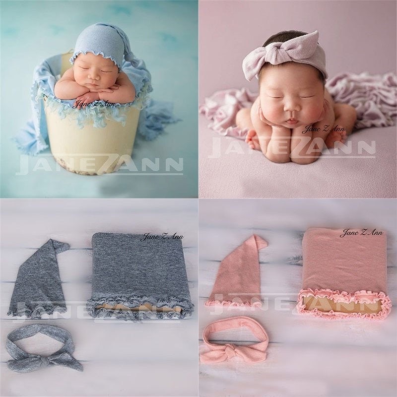 DIY Baby Photoshoot
 Jane Z Ann Baby Props Newborn graphy Wraps hat