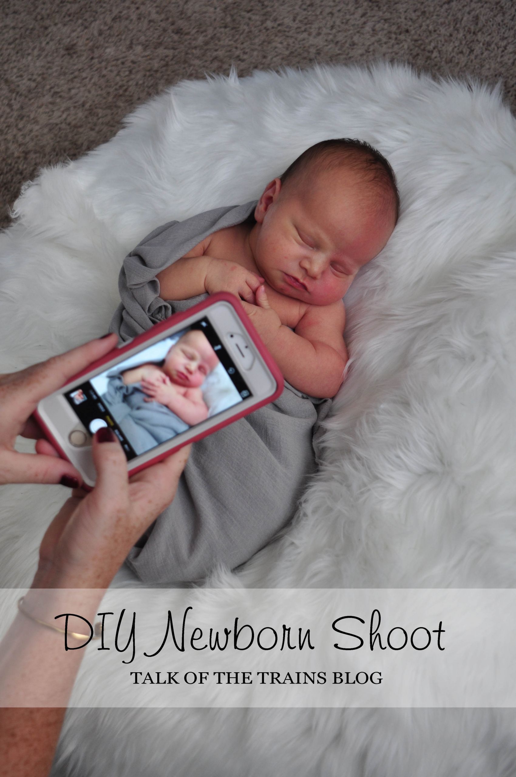 DIY Baby Photoshoot
 DIY Newborn shoot Talk of the Trains