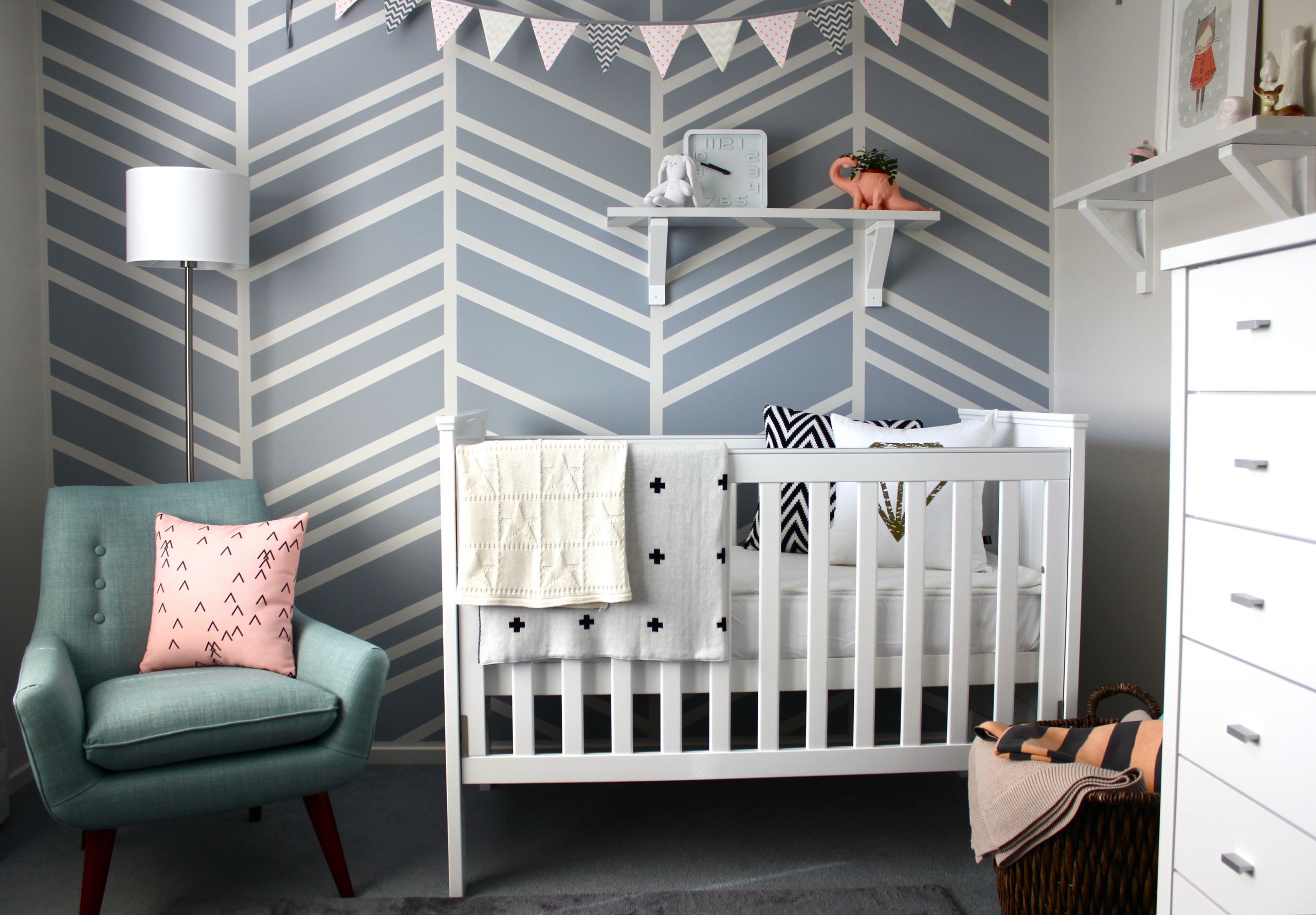 DIY Baby Room
 DIY Feature Wall Baby Nursery Project Nursery
