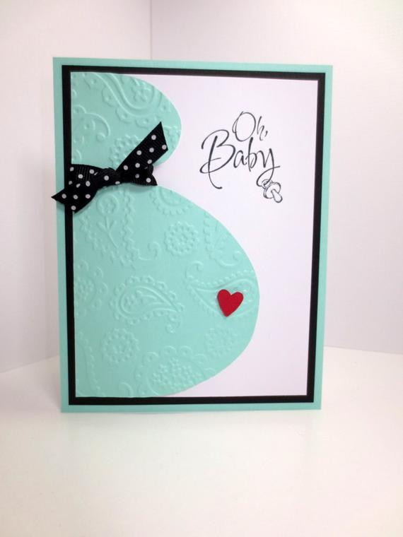 DIY Baby Shower Card
 Handmade Baby Shower Card Stampin Up Pregnancy