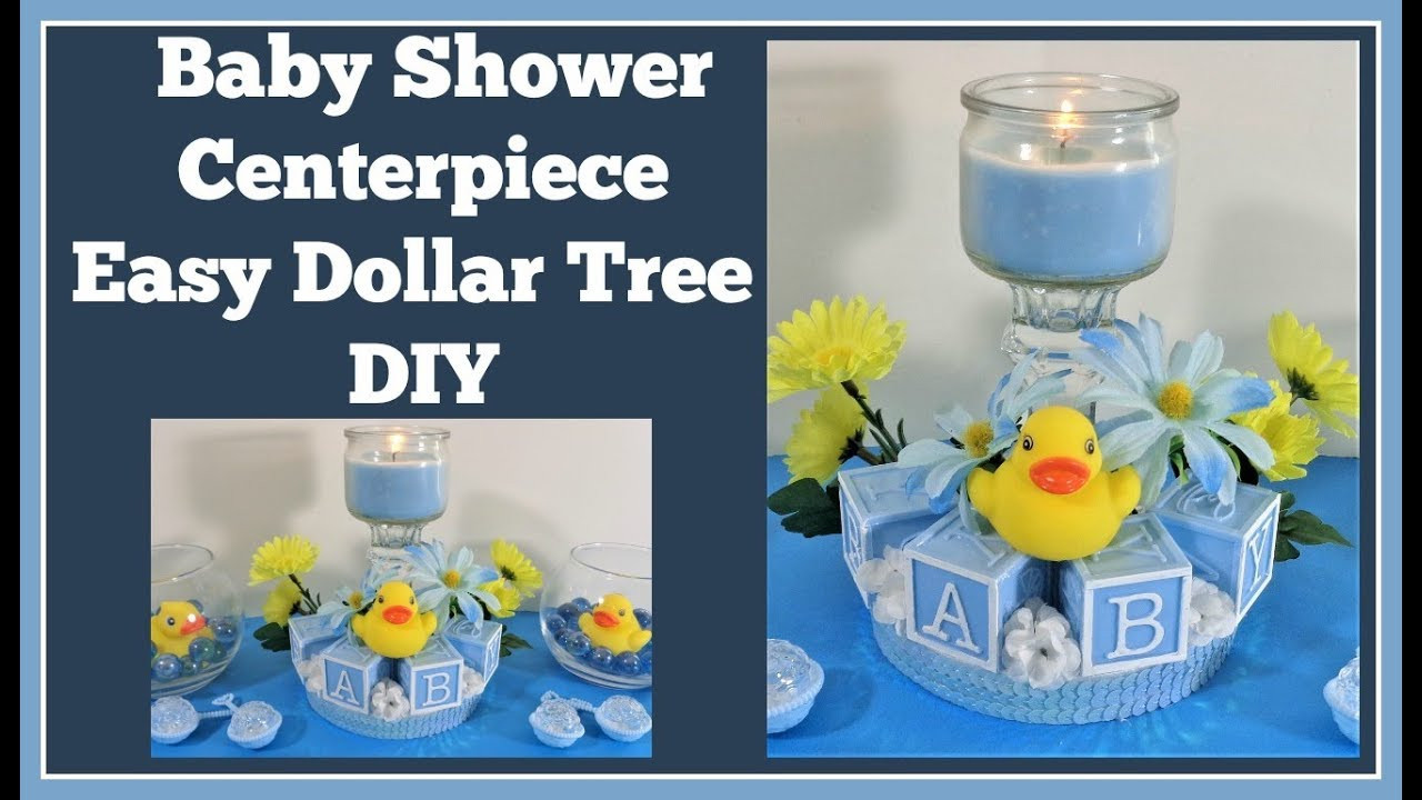 DIY Baby Shower Centerpieces Boy
 Baby Shower Centerpiece 🍼 Dollar Tree DIY