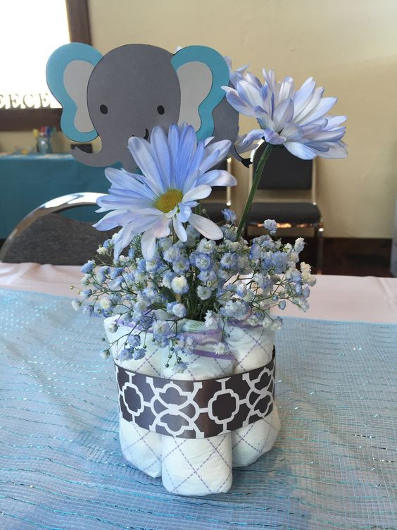 DIY Baby Shower Centerpieces Boy
 18 Boys’ Baby Shower Centerpieces You’ll Like Shelterness