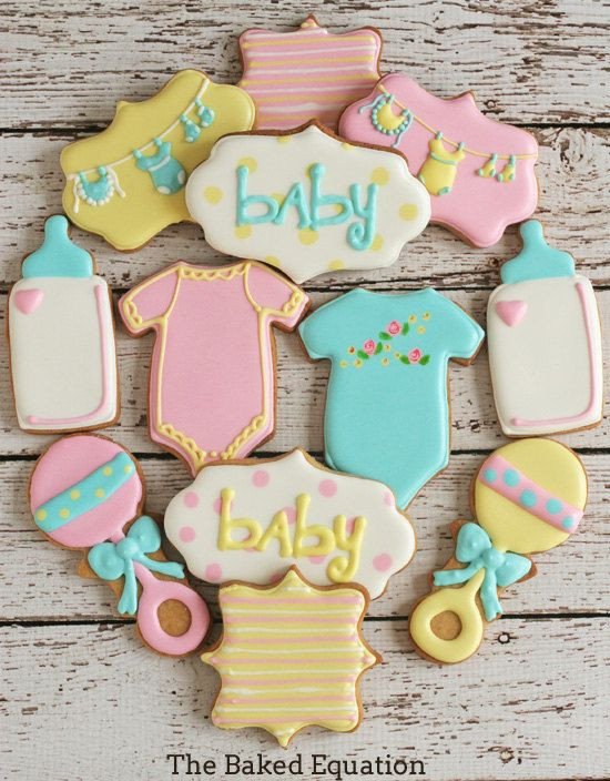 DIY Baby Shower Cookies
 160 best images about It s a girl Baby Shower on