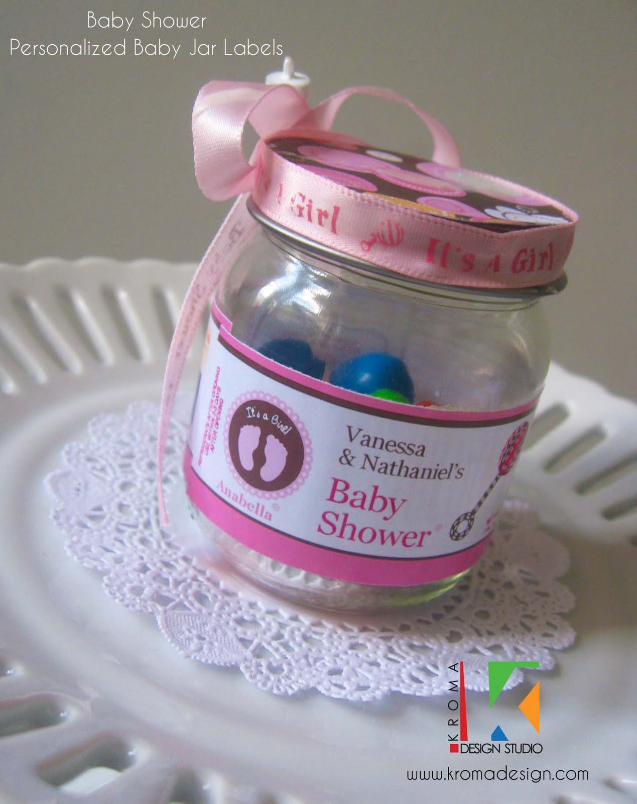 Diy Baby Shower Favors For Girl
 Baby Showers DIY Printable Baby Jar Label Favors for