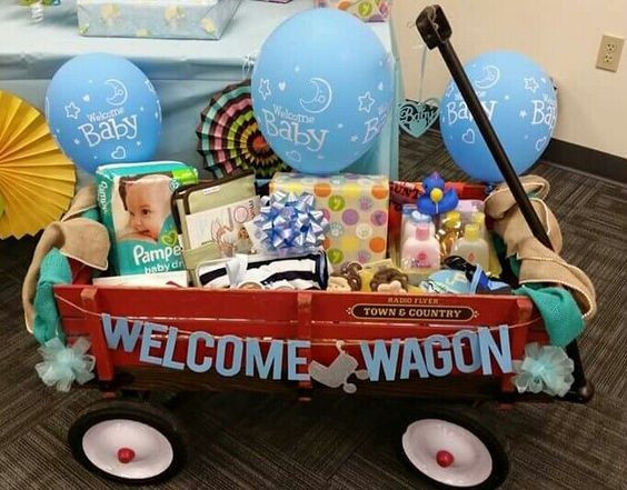 Diy Baby Shower Gift Ideas For Boys
 Baby Shower Wel e Wagon