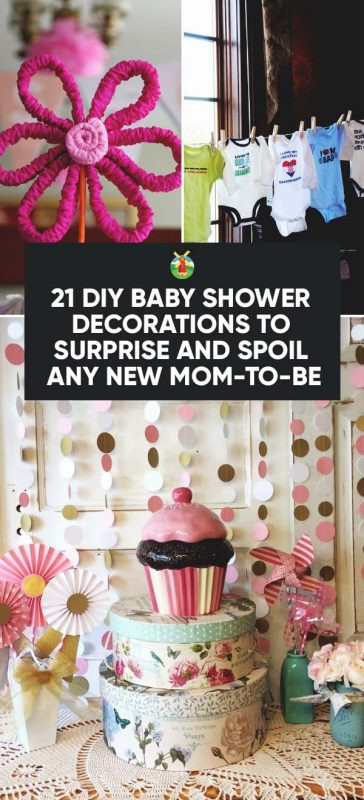 DIY Baby Shower Ideas
 21 DIY Baby Shower Decorations To Surprise and Spoil Any