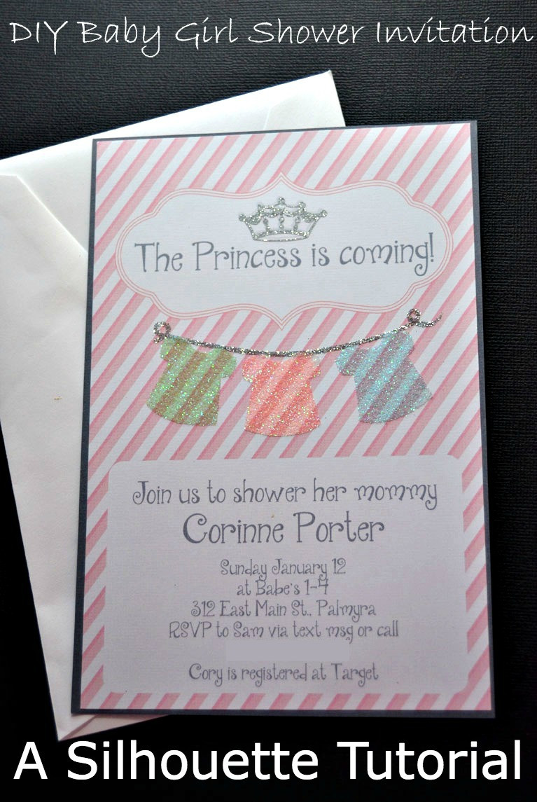 Diy Baby Shower Invitations Girl
 DIY Baby Girl Shower Invitations