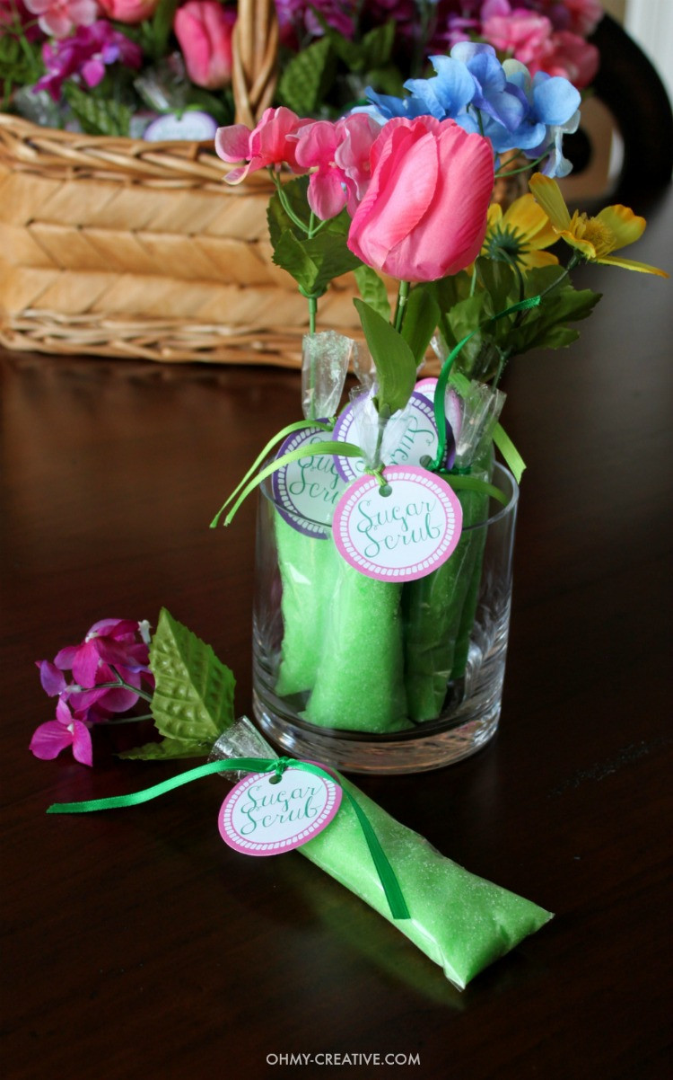 DIY Baby Shower Party Favors
 Homemade Sugar Scrub Shower Favors Oh My Creative
