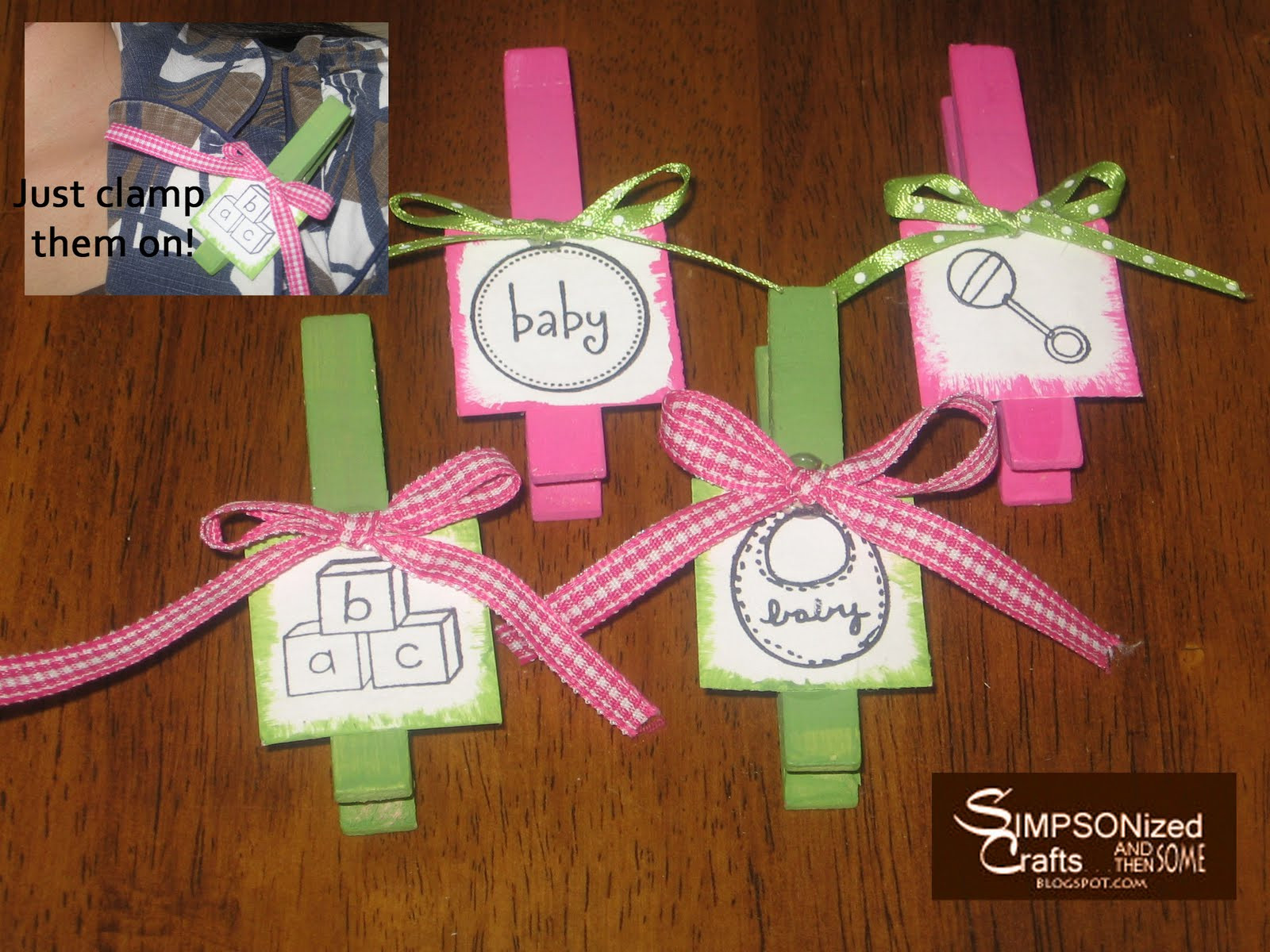 DIY Baby Shower Pins
 Cheap Baby Shower Decorations