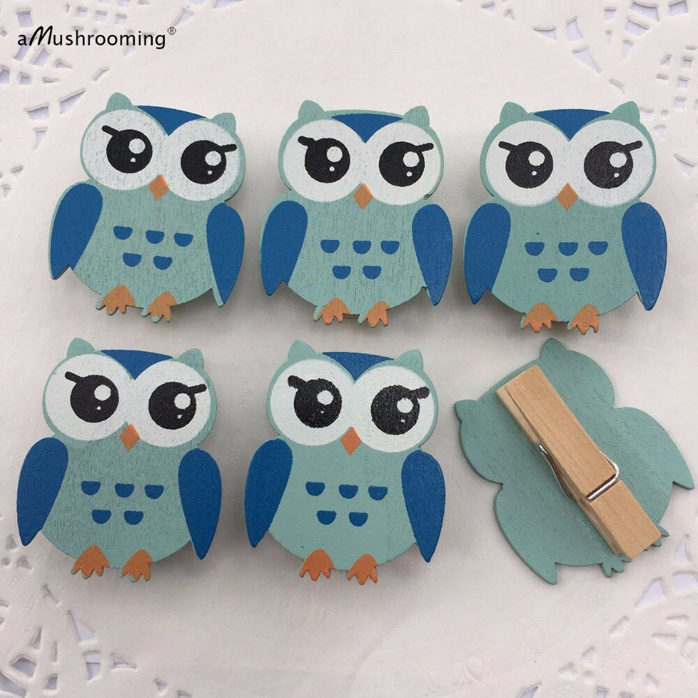 DIY Baby Shower Pins
 Mini Owl Clothes Pins Baby Shower Game Boy Party Favors