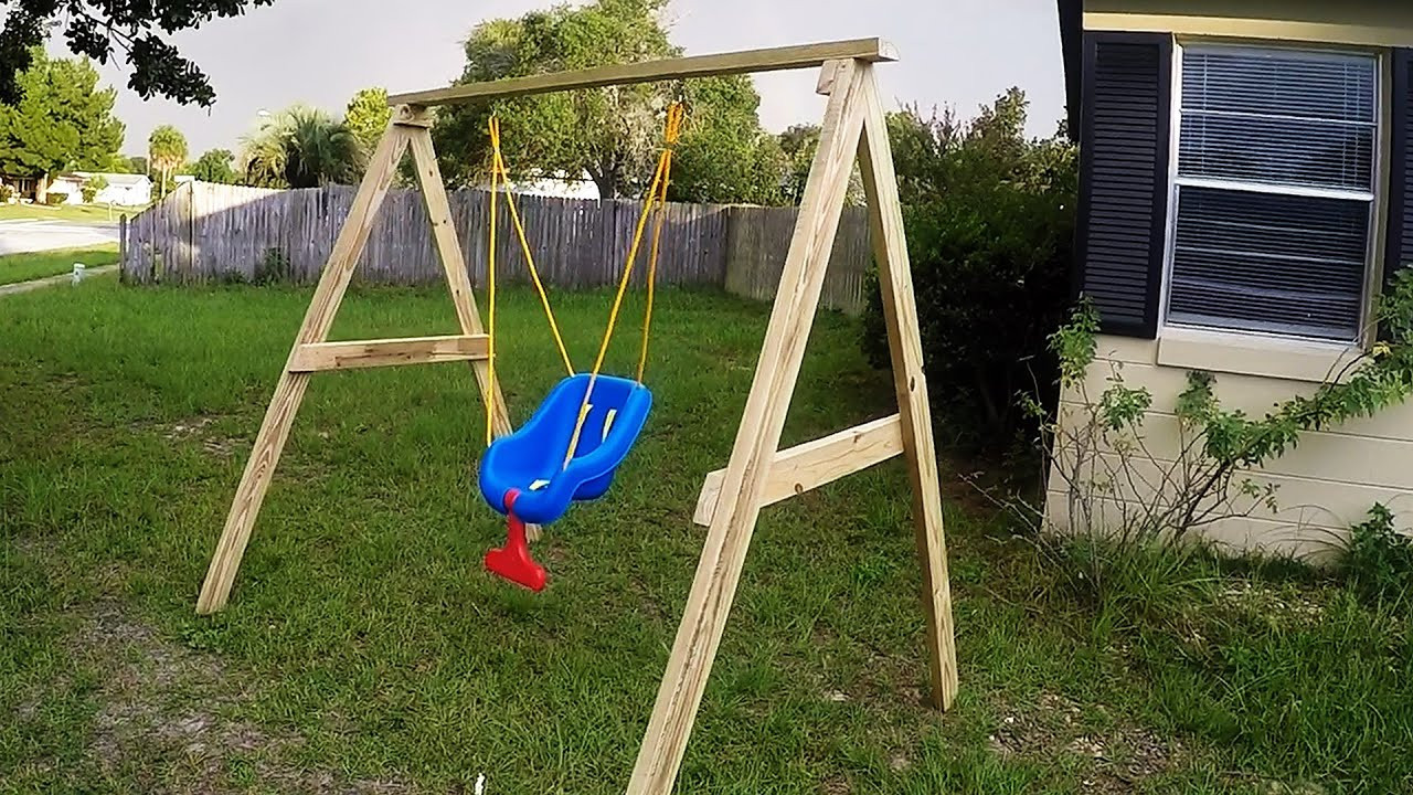 DIY Baby Swings
 DIY Easy Cheap 2x4 Kids Swing Ideal For Ages 0 5
