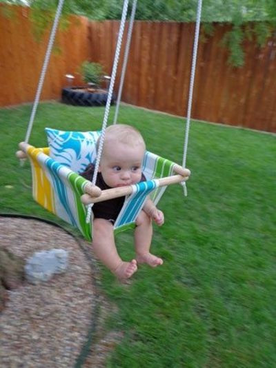 DIY Baby Swings
 e Sassy Housewife DIY baby swing babies & things