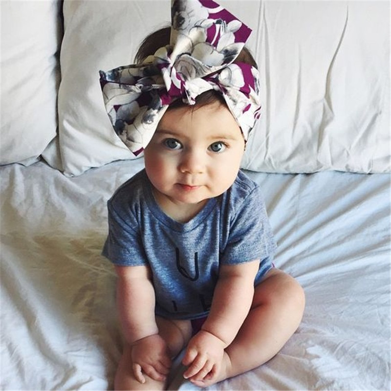 DIY Baby Turban Headband With Bow
 Girls Turban Headband Children Kids DIY Bowknot Headbands