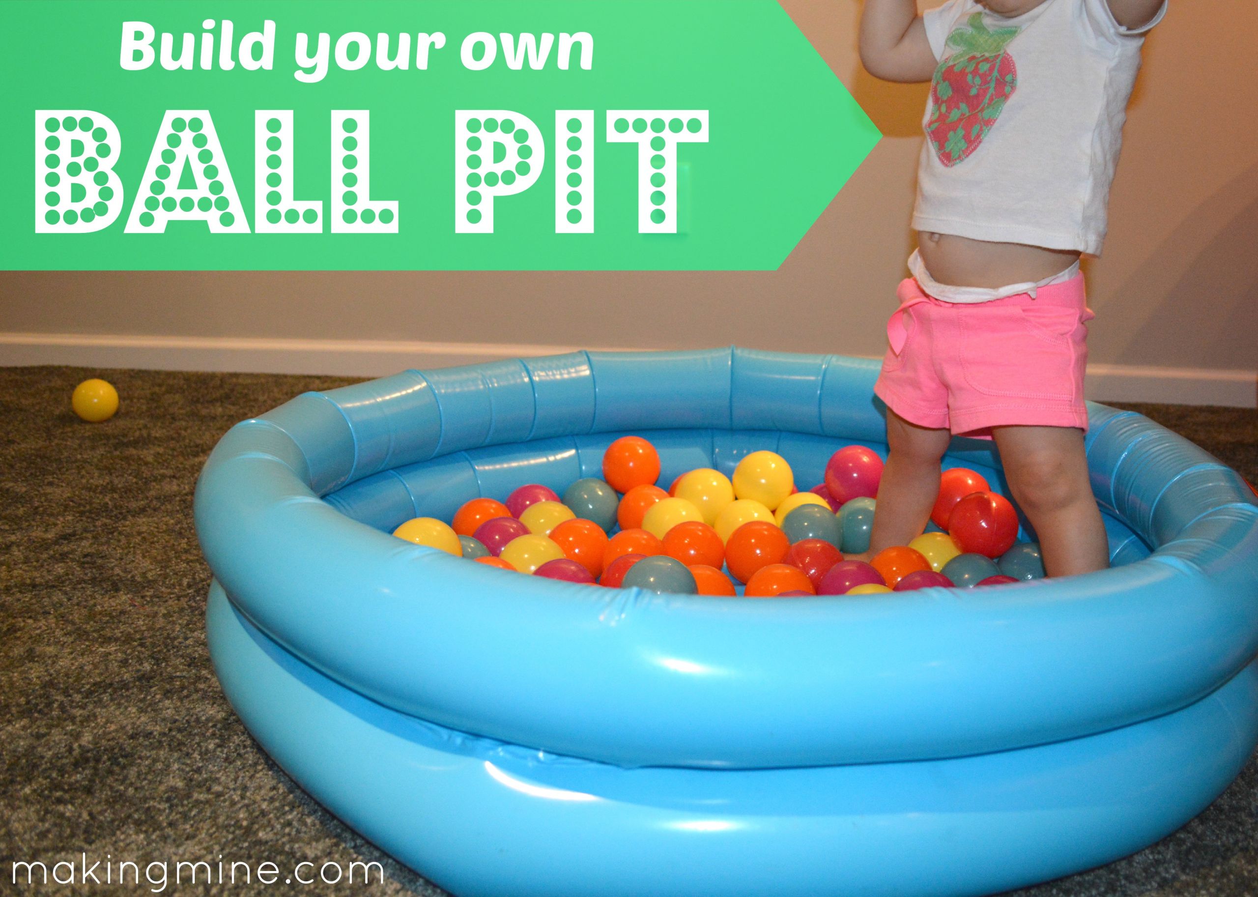 DIY Ball Pit For Toddlers
 build your own ball pit