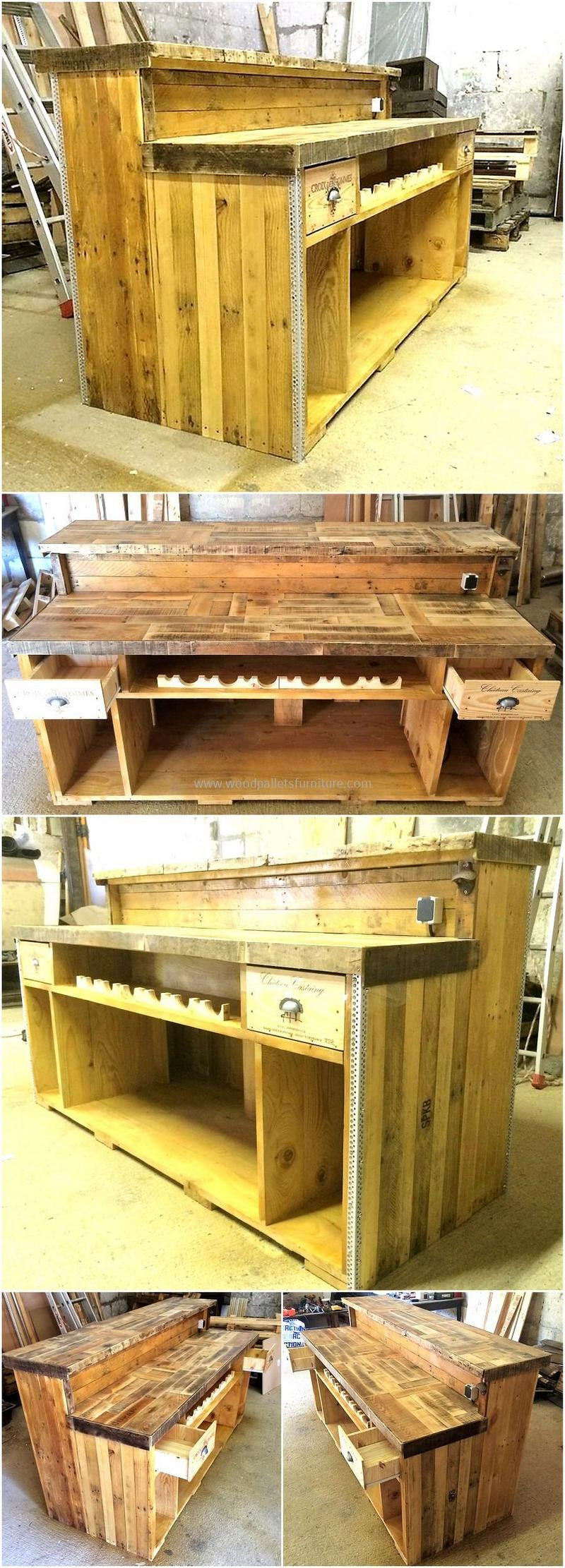 DIY Bar Plan
 200 DIY Ideas for Wood Pallet Bars