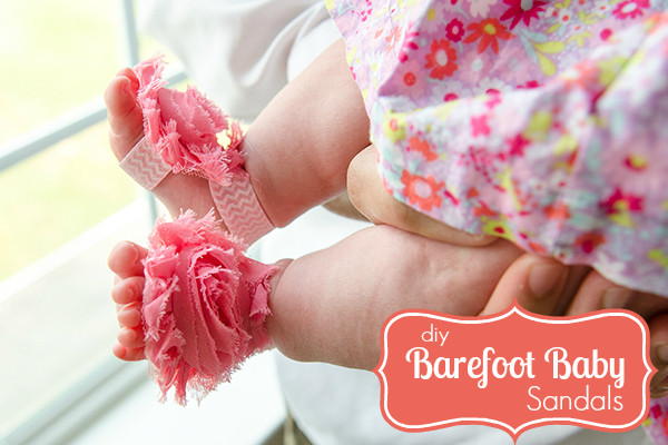 DIY Barefoot Sandals Baby
 Craftaholics Anonymous