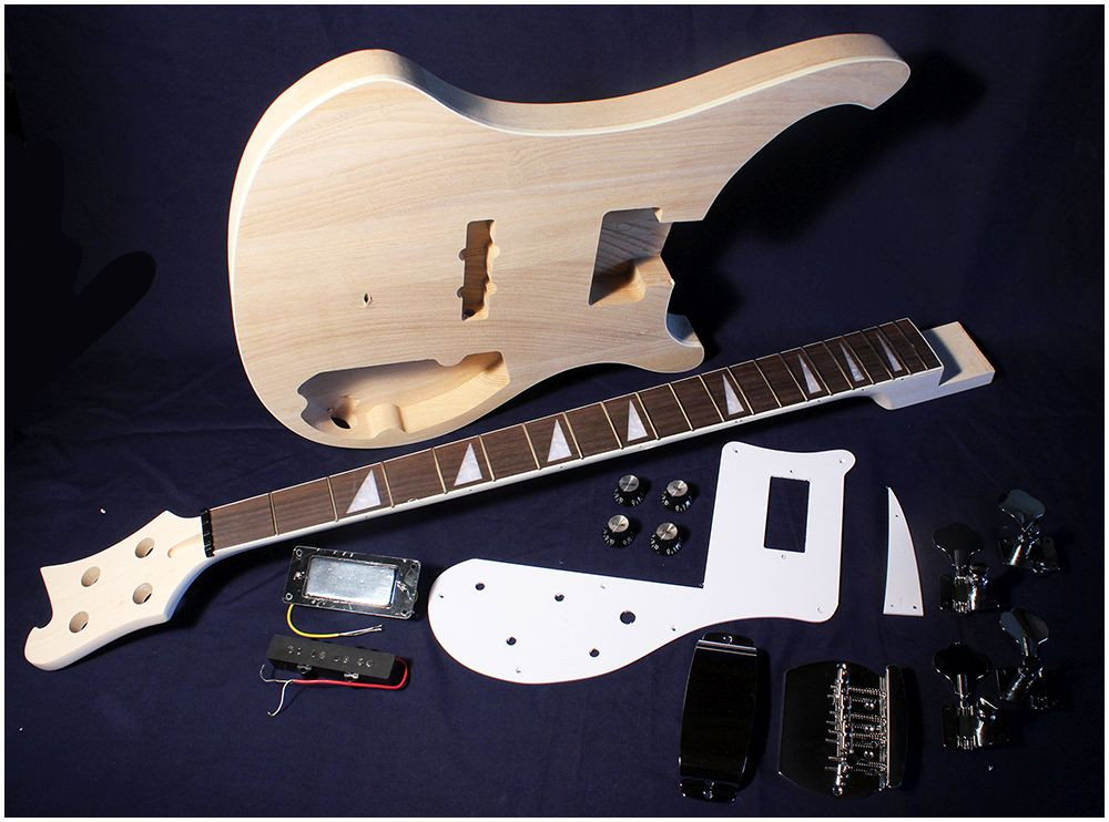 DIY Bass Guitar Kits
 Pit Bull Guitars RCA 4 plete DIY Electric Bass Guitar