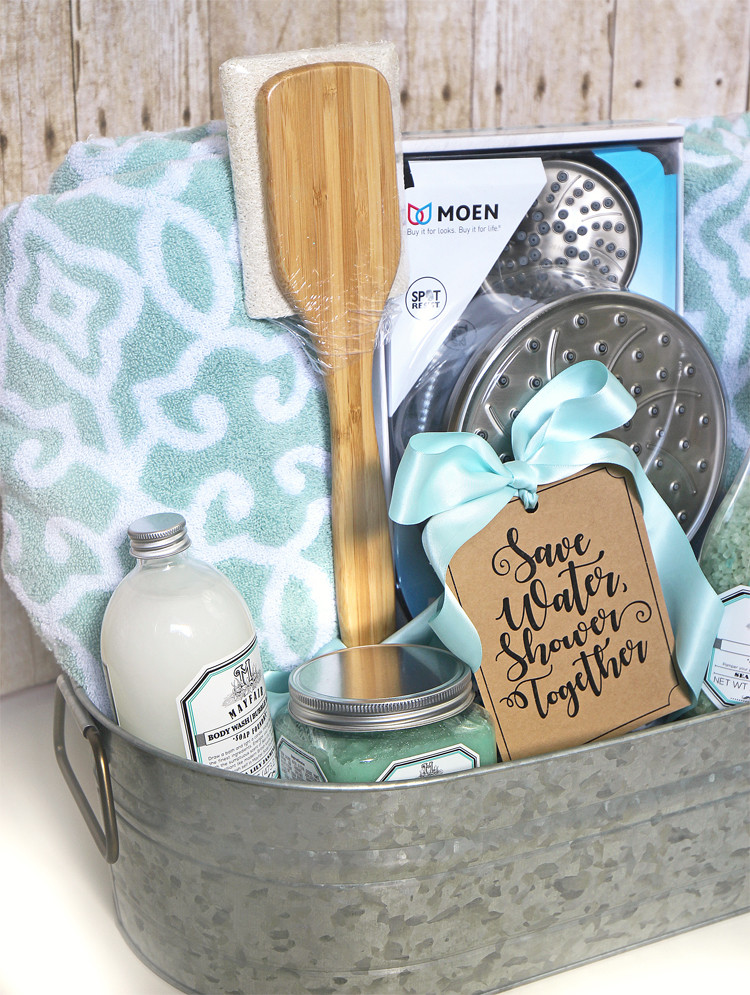 DIY Bath Gift Basket
 The Craft Patch Shower Themed DIY Wedding Gift Basket Idea