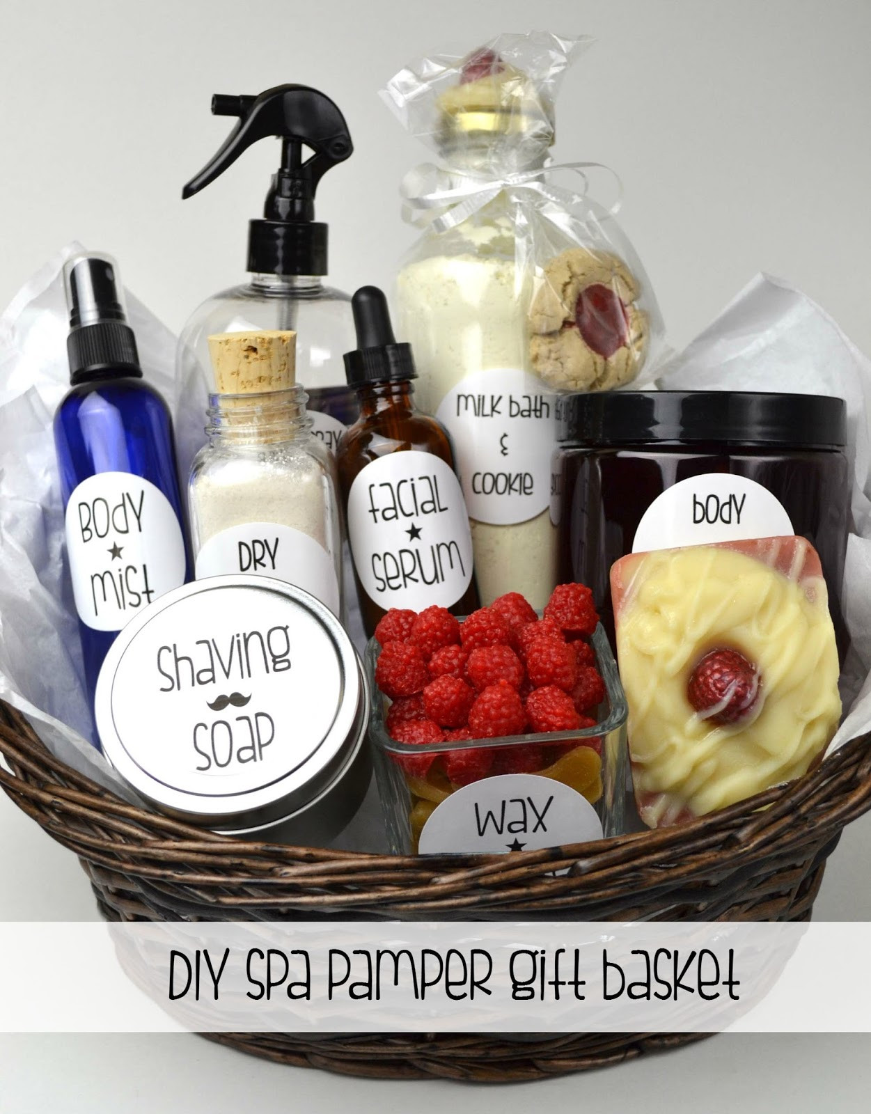 DIY Bath Gift Basket
 Oil & Butter DIY Spa Pamper Gift Basket