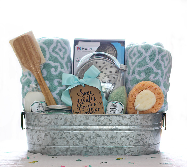 DIY Bath Gift Basket
 Shower Themed DIY Wedding Gift Basket Idea The Craft Patch