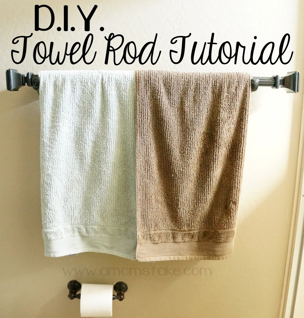 DIY Bathroom Towel Racks
 Easy DIY Towel Rack Tutorial A Mom s Take