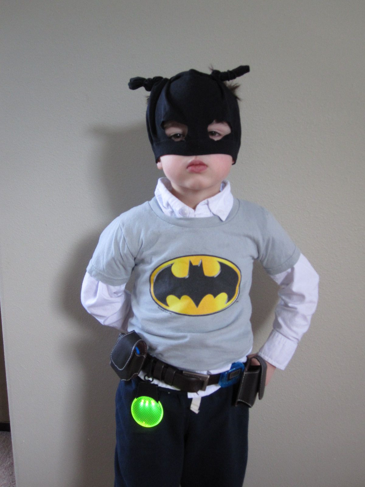 DIY Batman Mask
 DIY Batman Belt and Mask