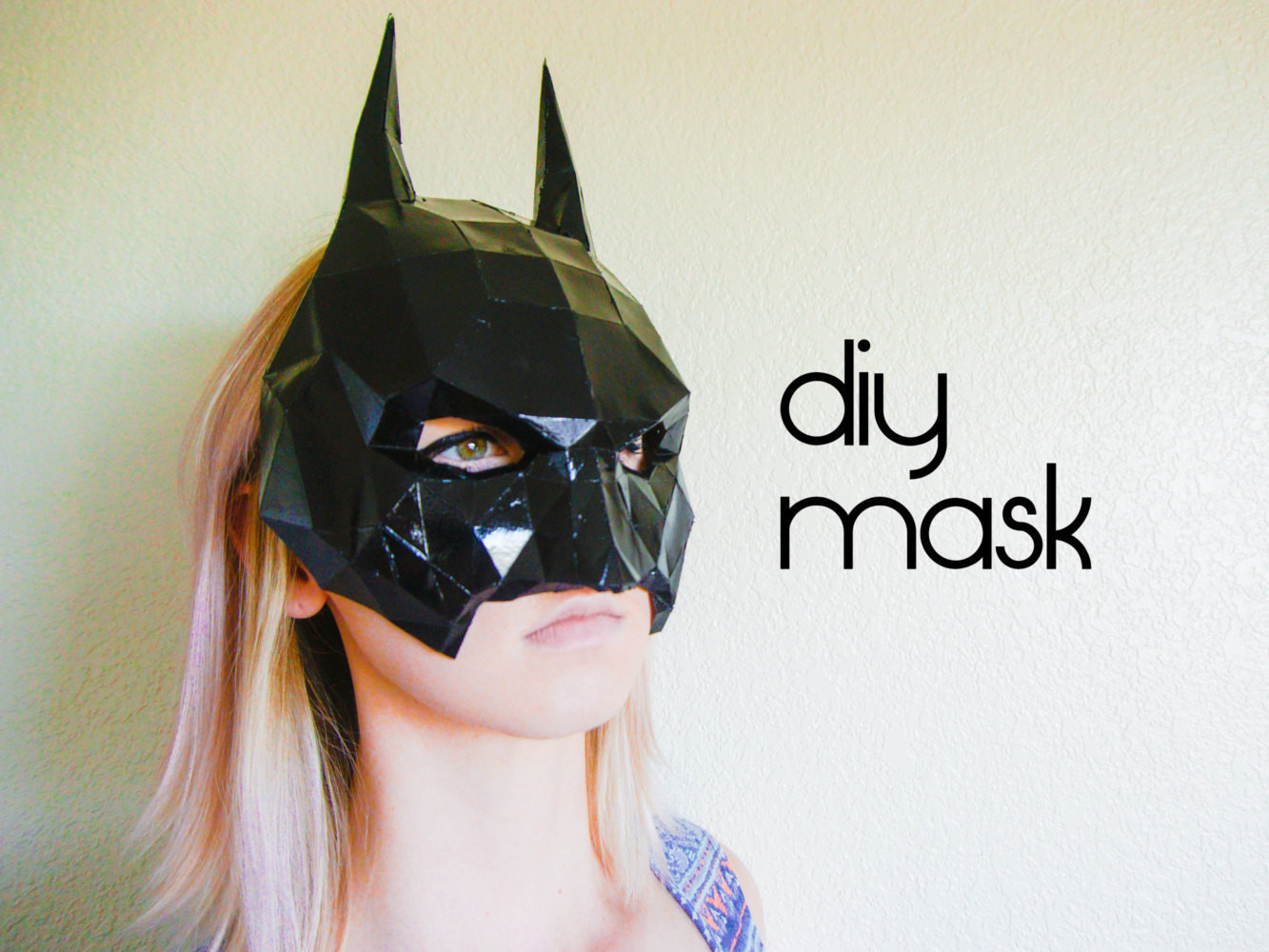 DIY Batman Mask
 Batman Mask Make your own with a PDF Download batman