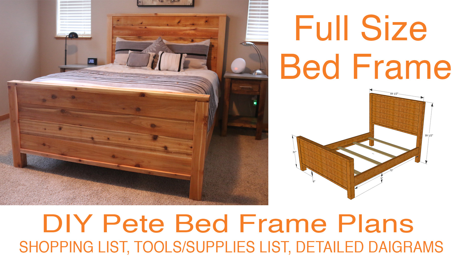 DIY Bed Frames Plans
 DIY Bed Frame Plans How to Make a bed frame with DIY Pete